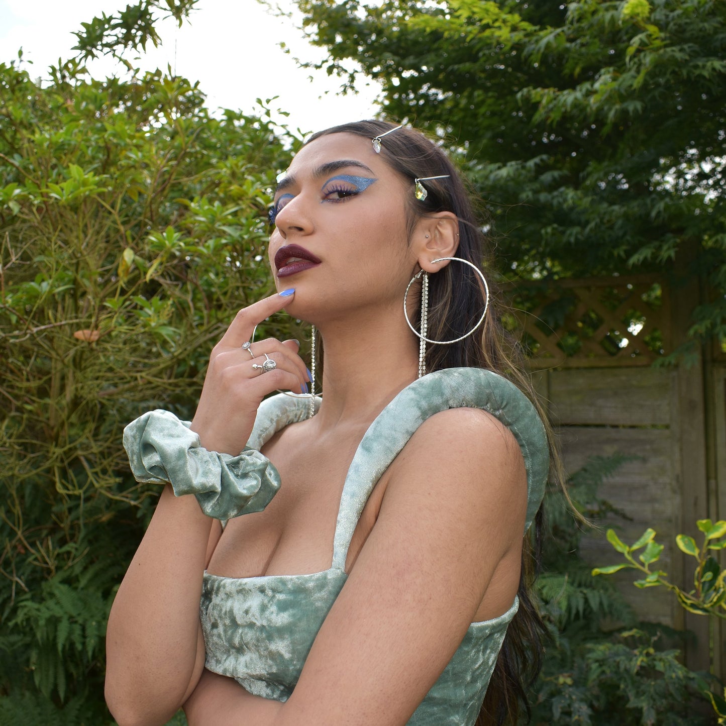 No Wallflower Project Glass Chandelier Hair Pins