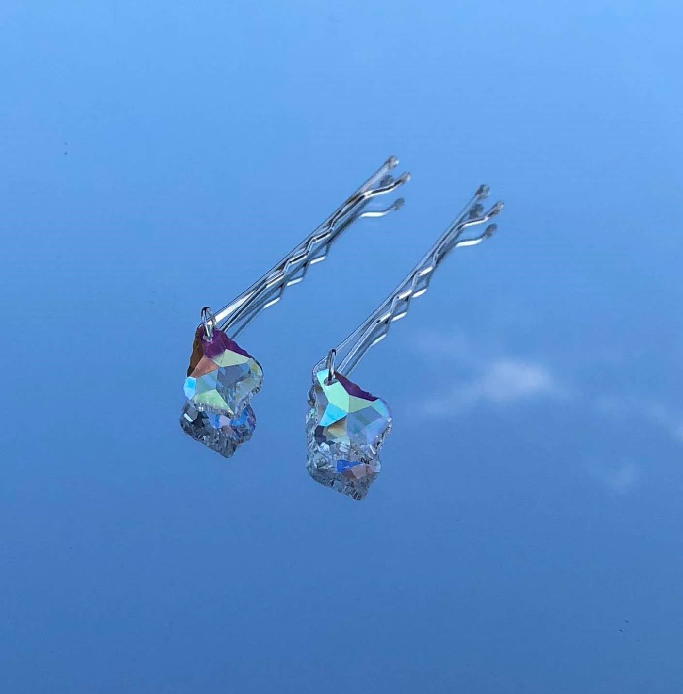 No Wallflower Project Glass Chandelier Hair Pins