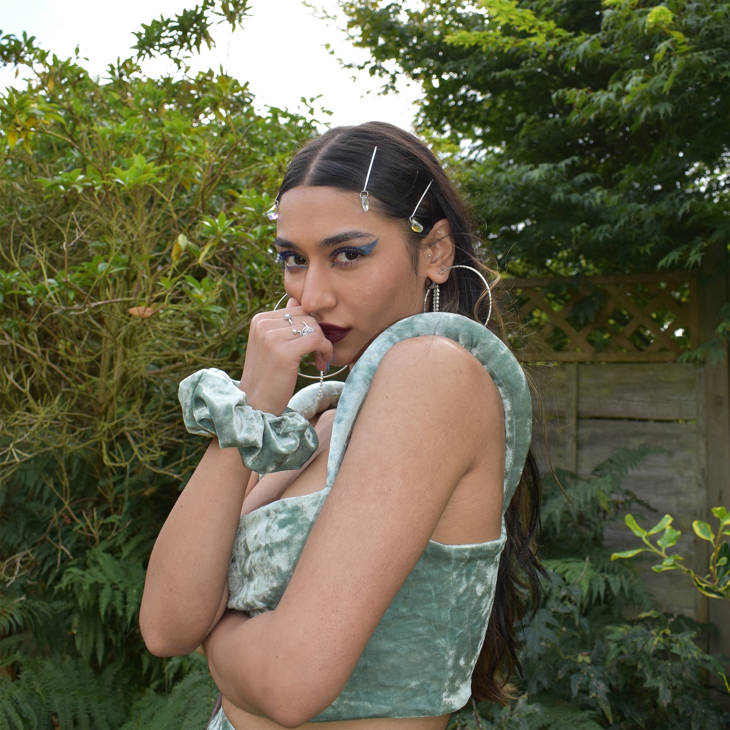 No Wallflower Project Glass Chandelier Hair Pins Set of 4