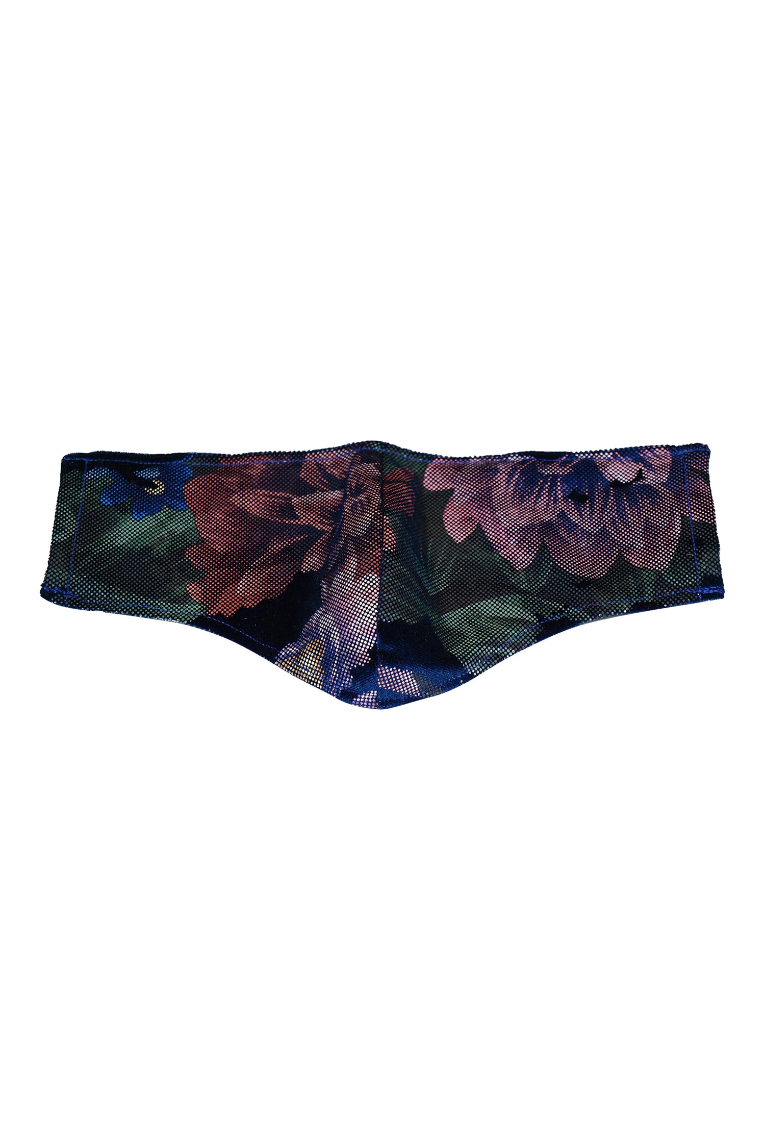 No Wallflower Project Teal Floral Face Mask