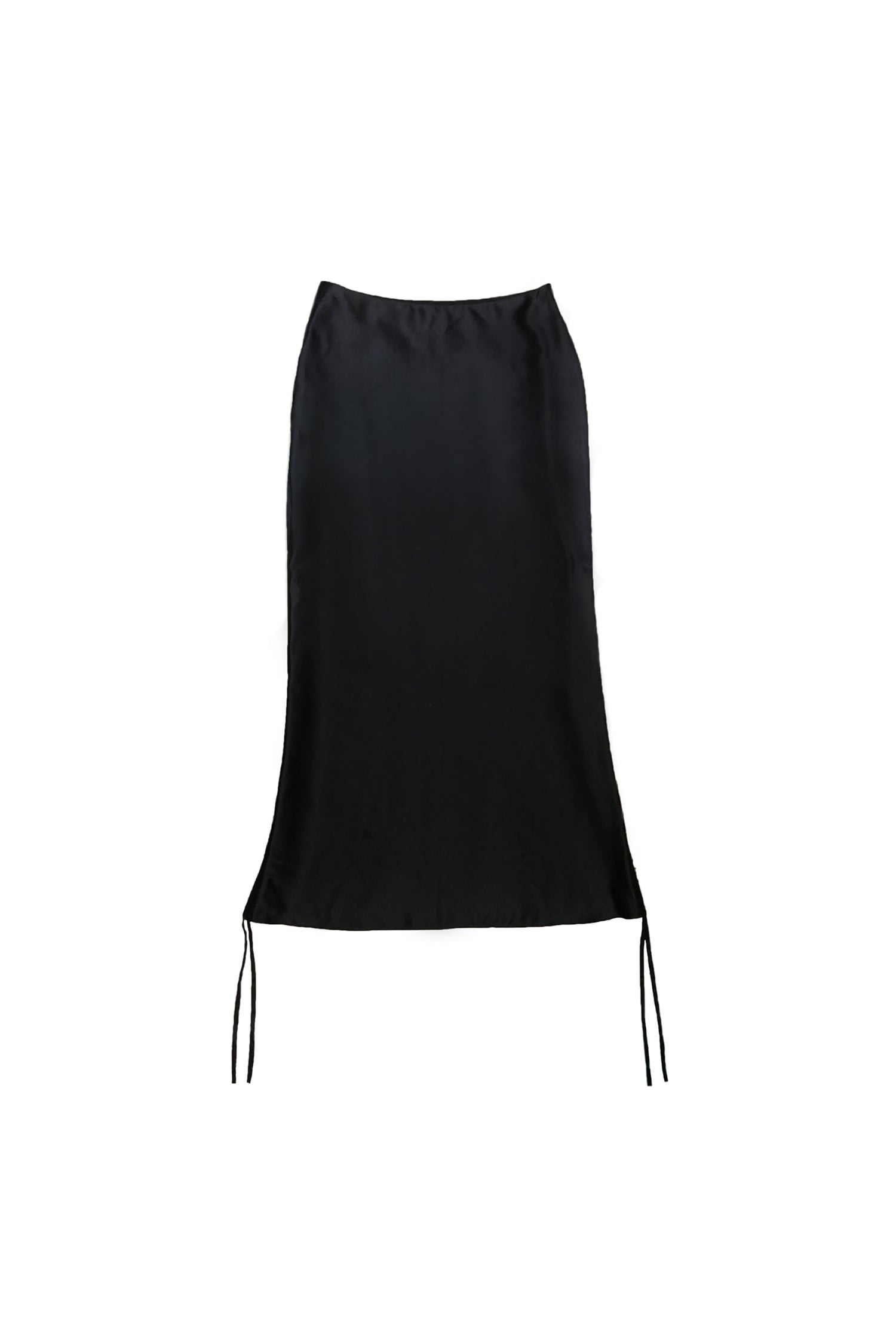 No Wallflower Project Satin Convertible Ripple Midi Skirt Black