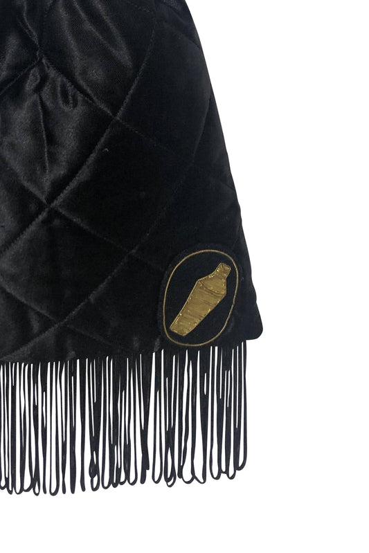 No Wallflower Project Paloma Mini Pouch Bag Black and Gold Cocktail Shaker