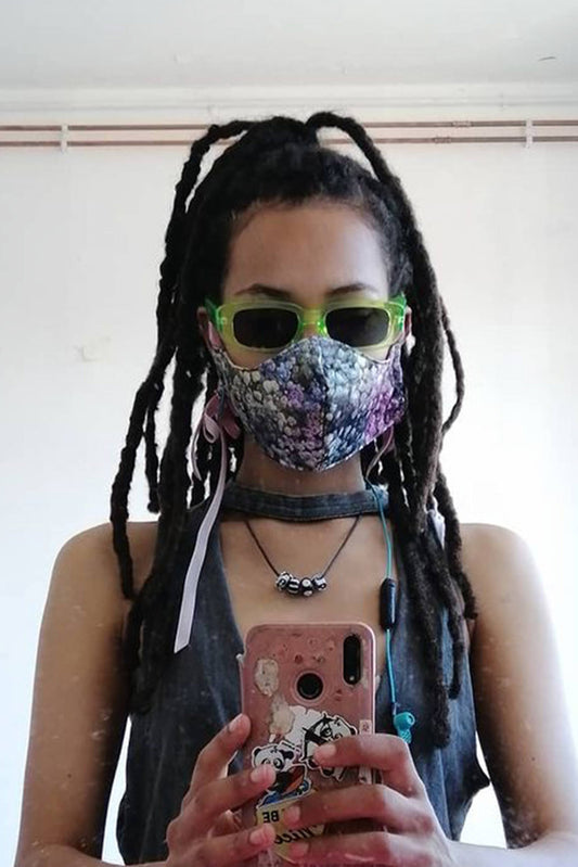 No Wallflower Project Rainbow Gypsophila Satin Face Mask