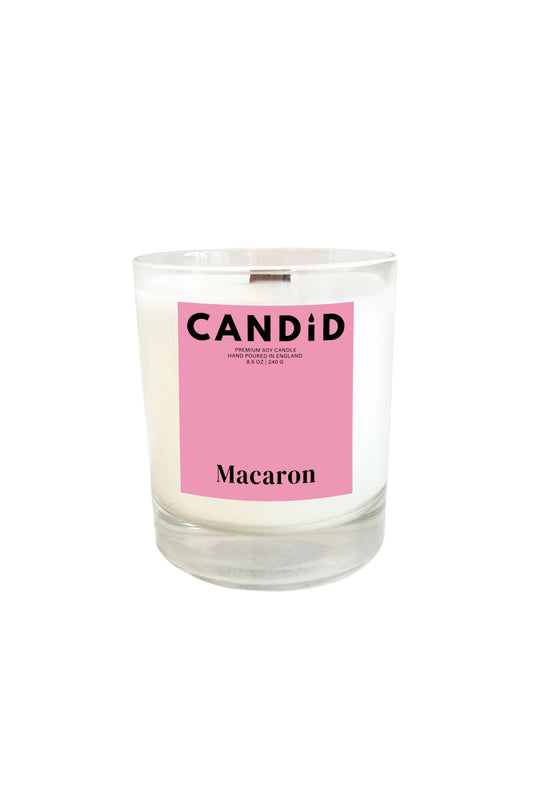No Wallflower Project Macaron Wood Wick Soy Candle by Candid
