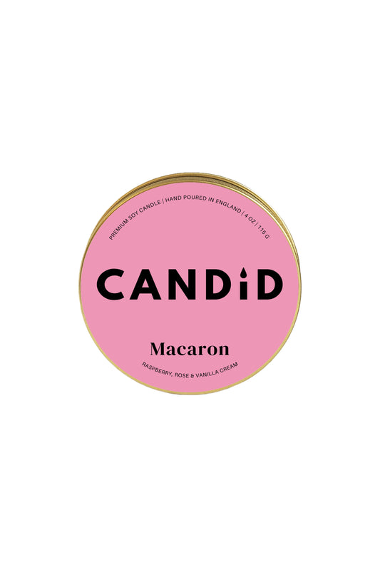 No Wallflower Project Macaron Wood Wick Tin Candle by Candid