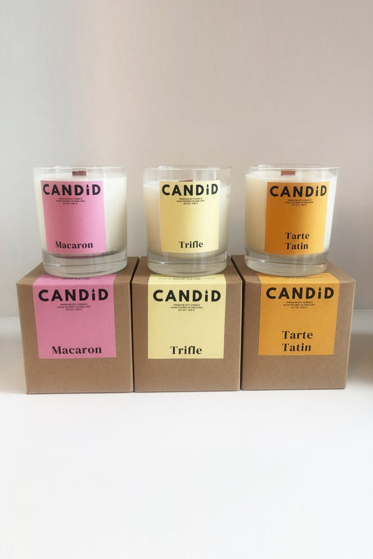 No Wallflower Project Sweet Treats Wood Wick Candle Jar Gift Set by Candid
