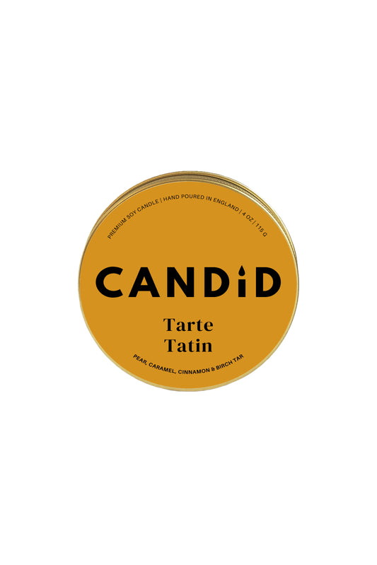 No Wallflower Project Tarte Tatin Wood Wick Tin Candle by Candid