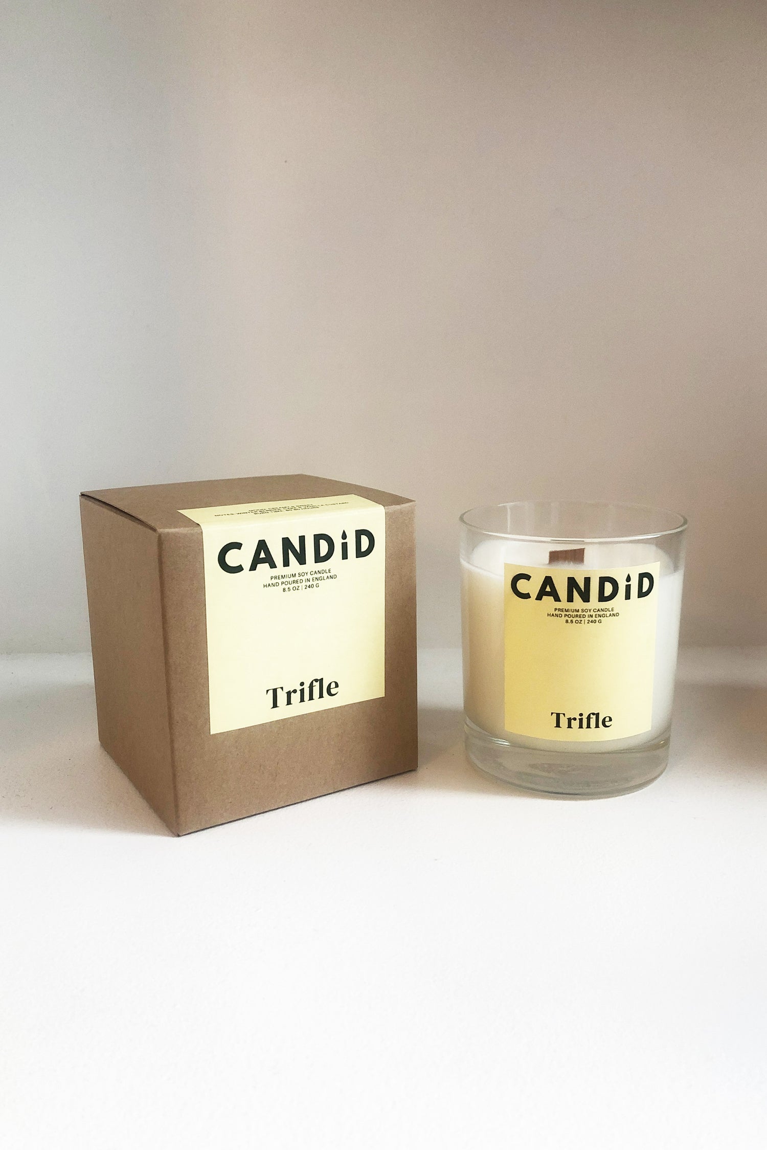 No Wallflower Project Trifle Wood Wick Jar Candle by Candid