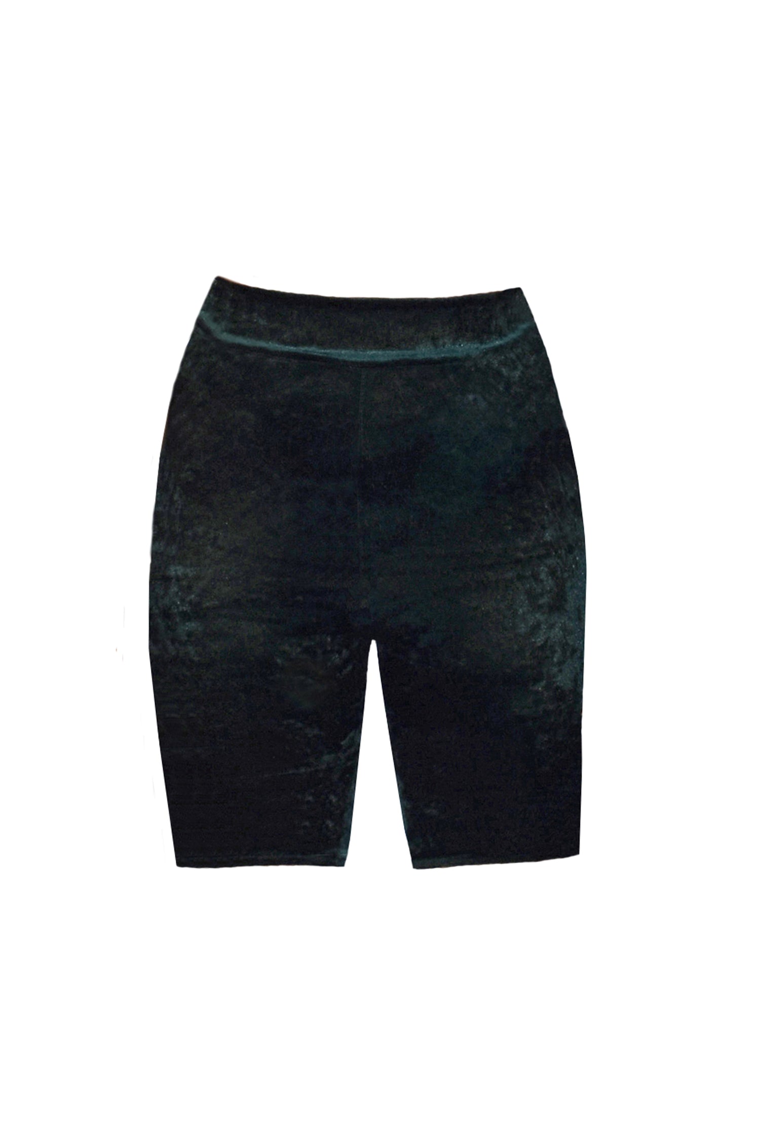No Wallflower Project Riding Shorts in Forest Green Velvet